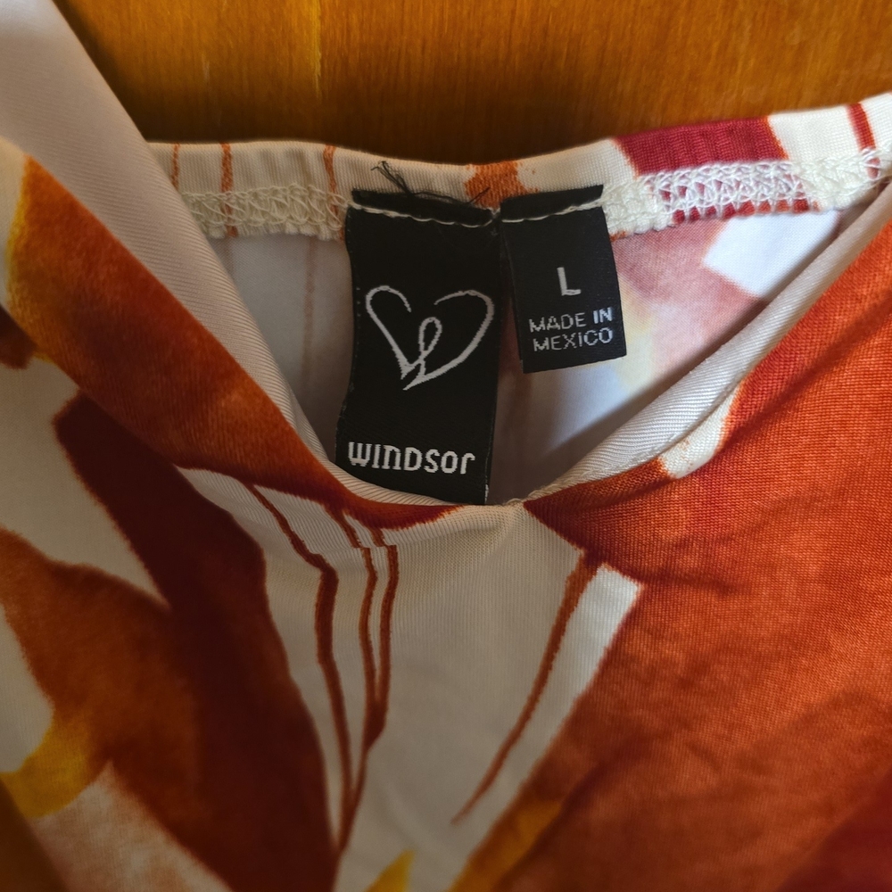Windsor Fiery Red and Orange Dress